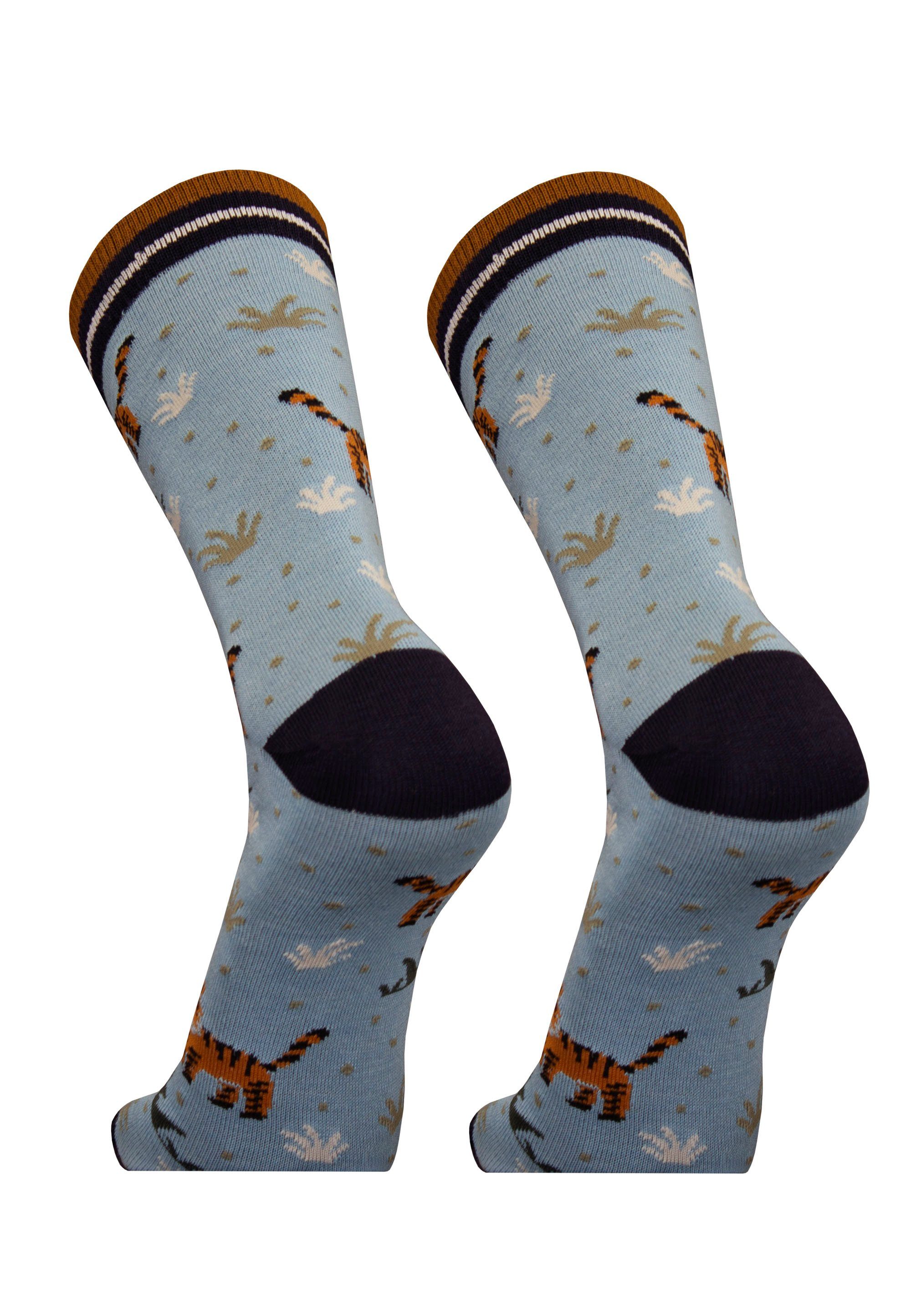 in Socken (2-Paar) UphillSport Qualität blau Pack 2er atmungsaktiver TIGER