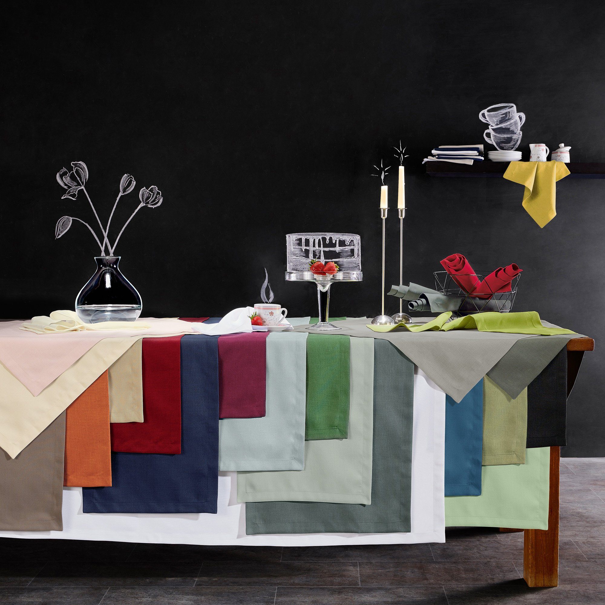 Erwin Müller Tischdecke Tischdecke "Madrid", fleckabweisend Uni