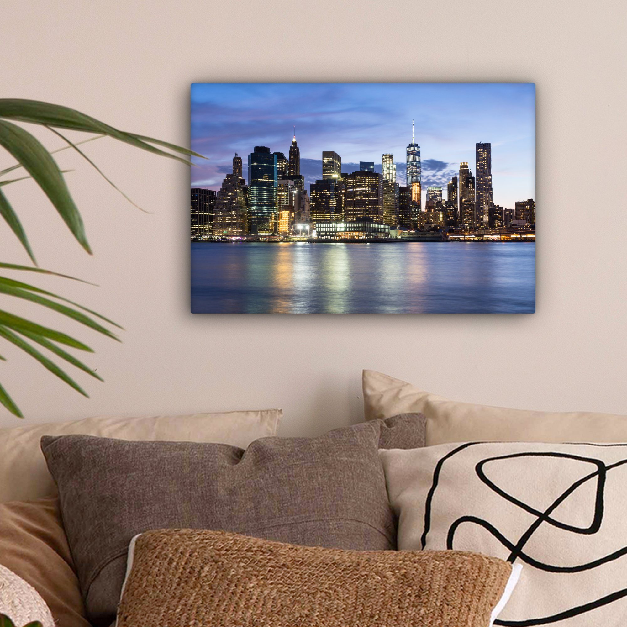 OneMillionCanvasses® Leinwandbild New York - Skyline günstig online kaufen
