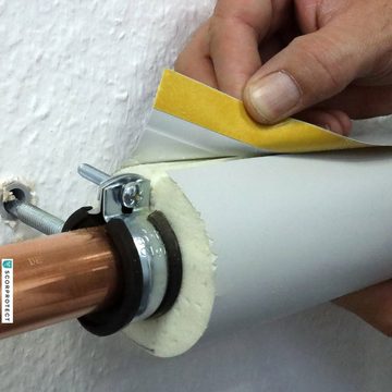 Scorprotect® Steinwolle PUR Isolierung mit PVC-Ummantelung selbstklebend Typ 035
