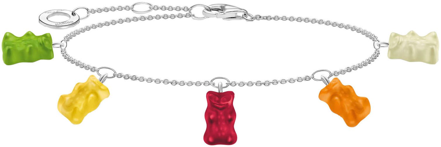 THOMAS SABO Armband THOMAS SABO x HARIBO Schmuck: Armband mit Goldbären bunt, mit Kristallglas