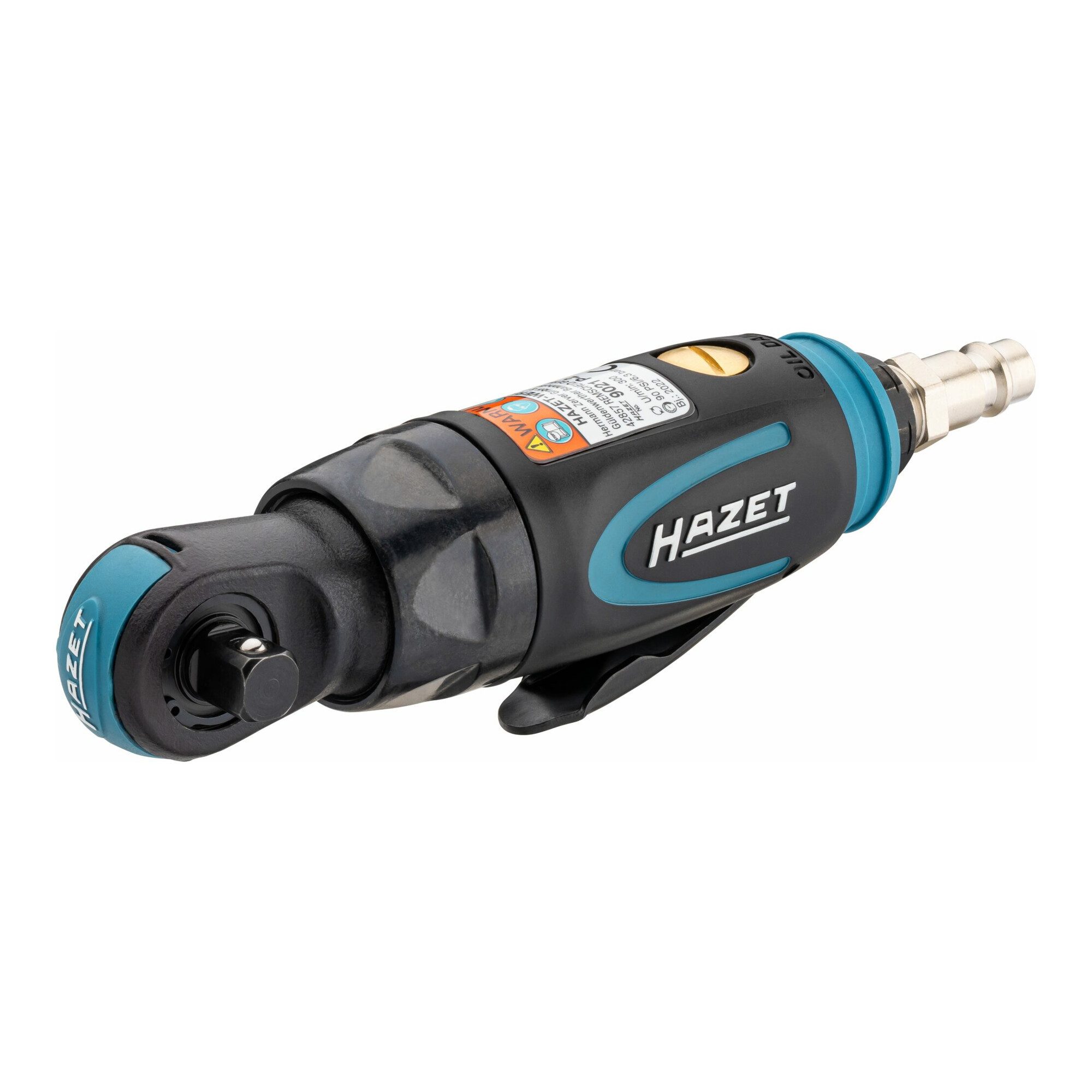 HAZET Druckluft-Schlagschrauber HAZET Mini Ratschenschrauber 9021P-2 Vierkant massiv 10 mm (3/8 Zoll)