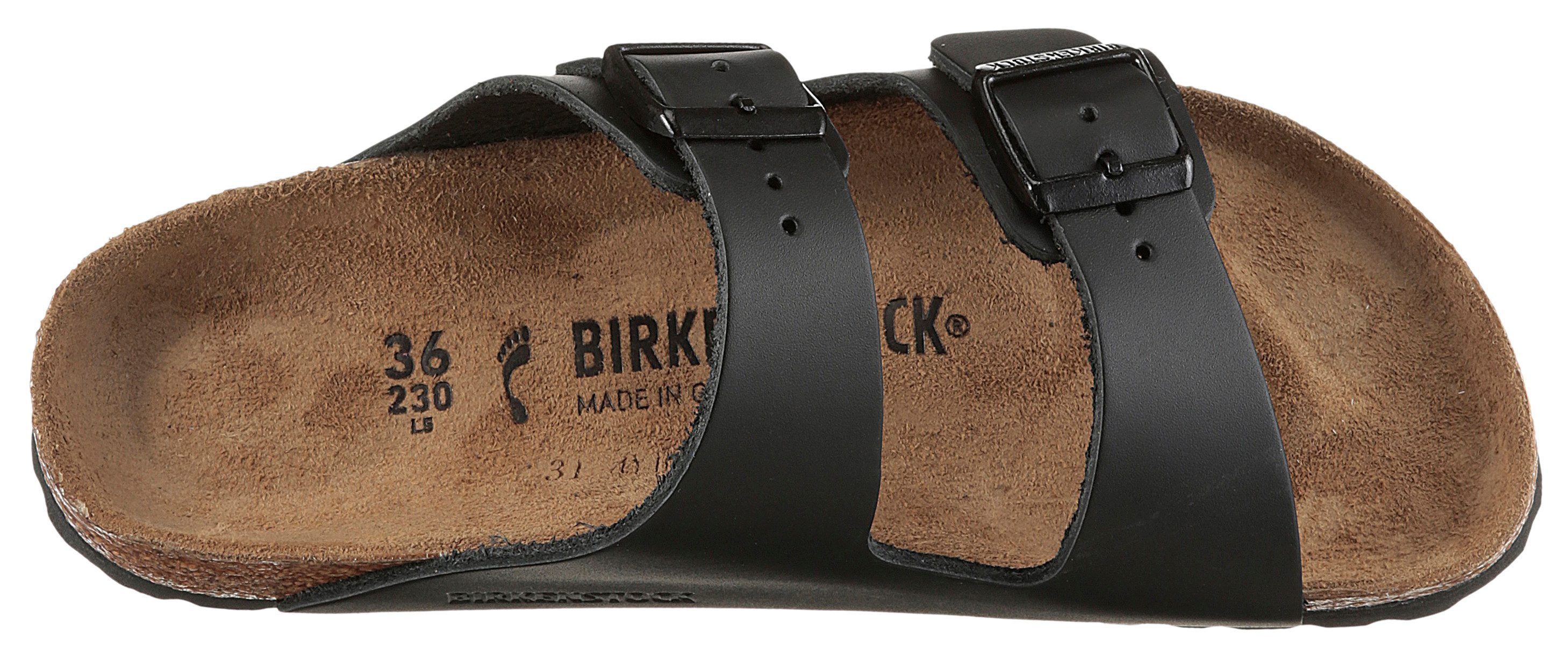 Birkenstock ARIZONA Pantolette Sommerschuh, Strandschuh, Hausschuh mit zwei verstellbaren Schnallen