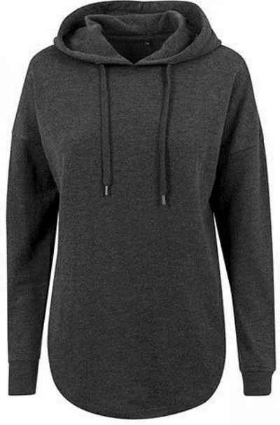 Build Your Brand Kapuzenpullover Damen Oversized Hoody / Modisch abgerundeter Saum