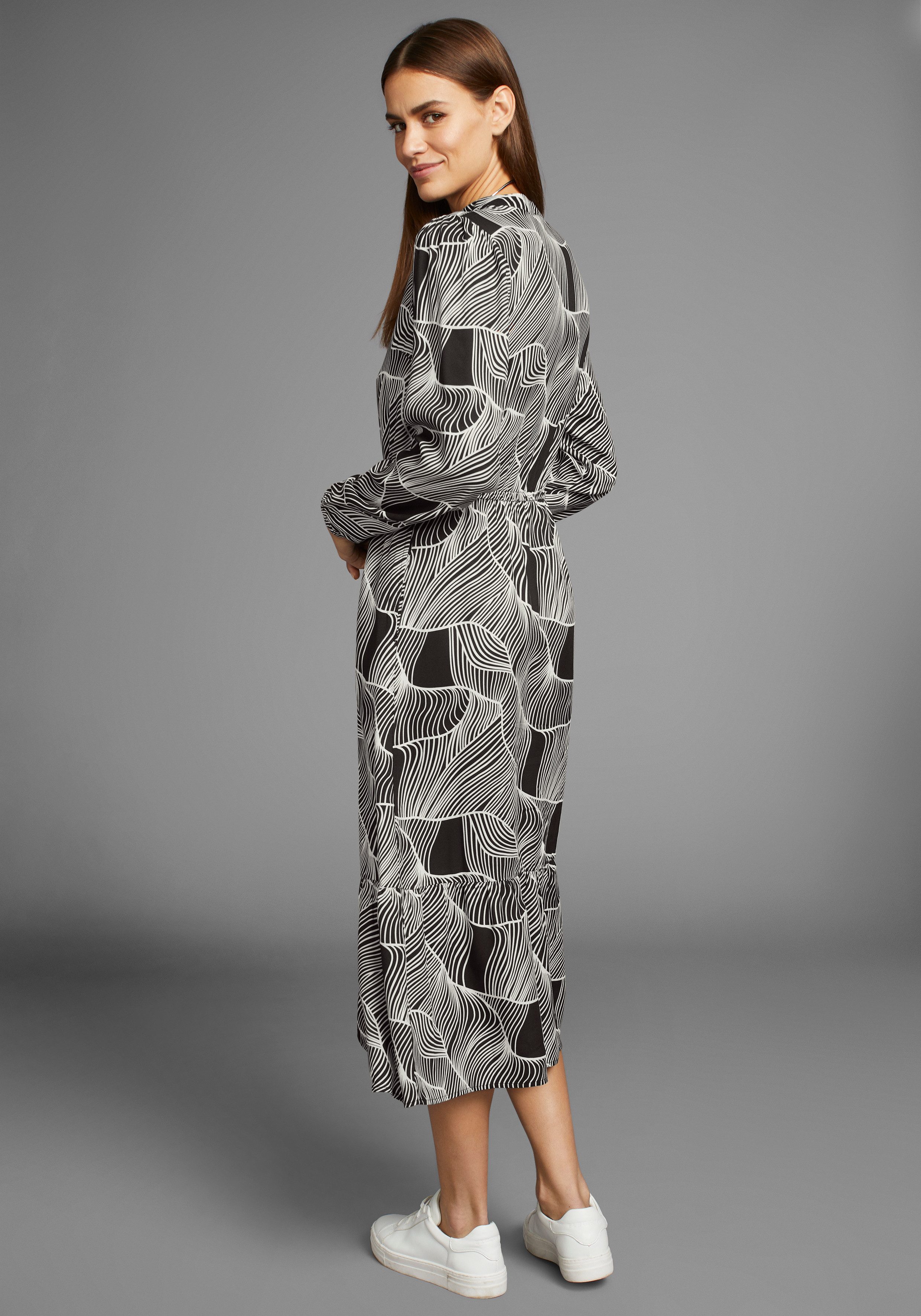 HECHTER PARIS Midikleid mit modischen Print günstig online kaufen