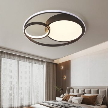 style home Deckenleuchte LED Deckenlampe dimmbar mit Fernbedienung, 55W, Warmweiß bis Kaltweiß 3000K-6000K, Ø50x8.5 cm,rund Leuchte für Wohnzimmer Schlafzimmer Küche Büro
