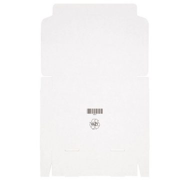 KK Verpackungen Versandkarton, 25 Maxibriefkartons 332 x 237 x 45 mm Postversand Warenversand Wellpappkartons Weiß