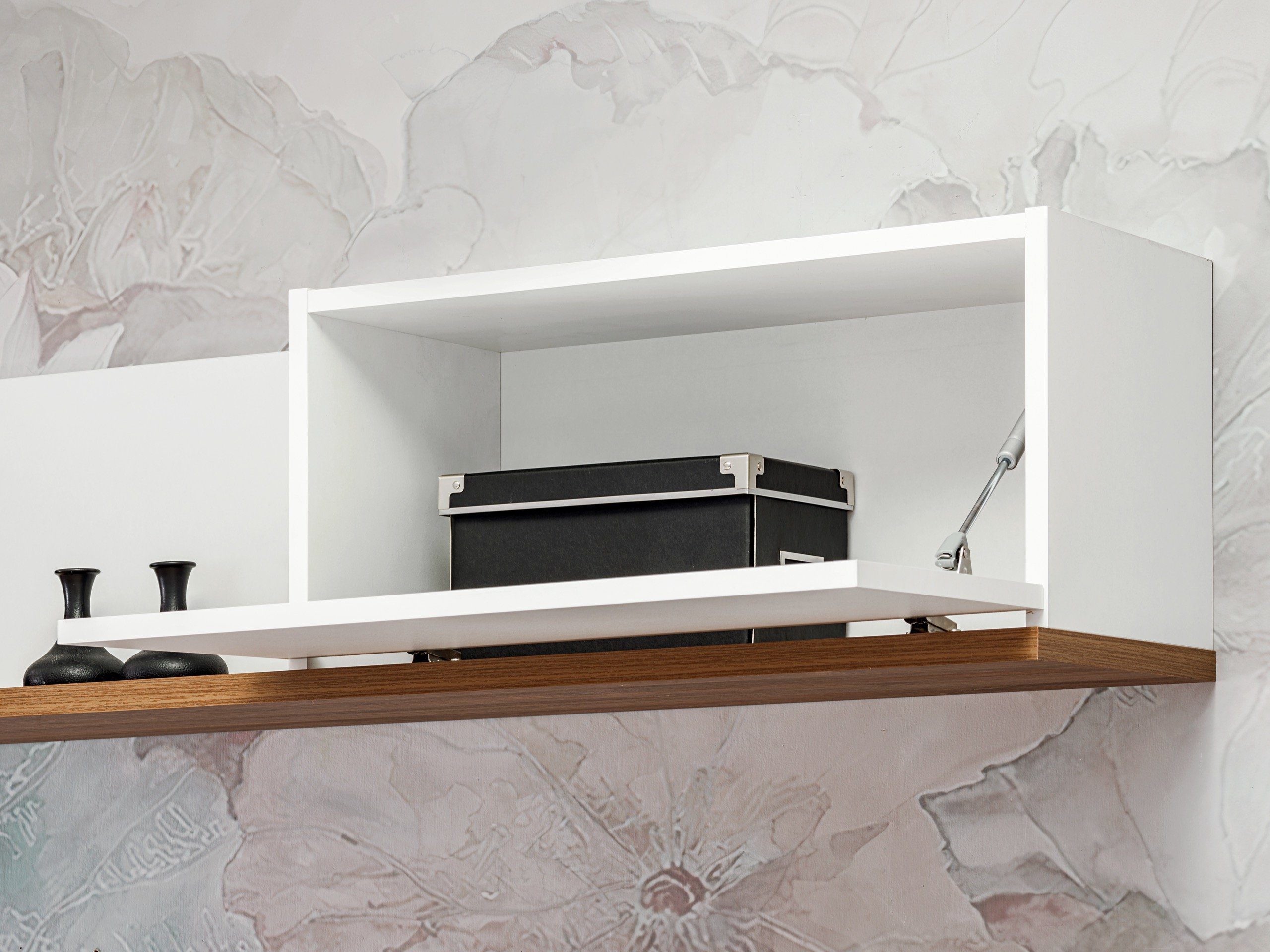 Unique Home Wohnwand Wohnwand DAL mit Matt/Eiche B, Sterling Weiß Biokamin, wählbar Farbe