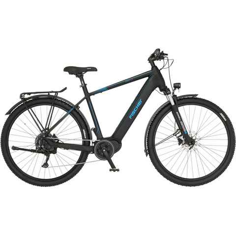 FISCHER Fahrrad E-Bike TERRA 4.5i 522, 10 Gang Shimano Deore Schaltwerk, Kettenschaltung, Mittelmotor, 522 Wh Akku, (mit Schloss), Pedelec, Elektrofahrrad für Damen u. Herren, ATP