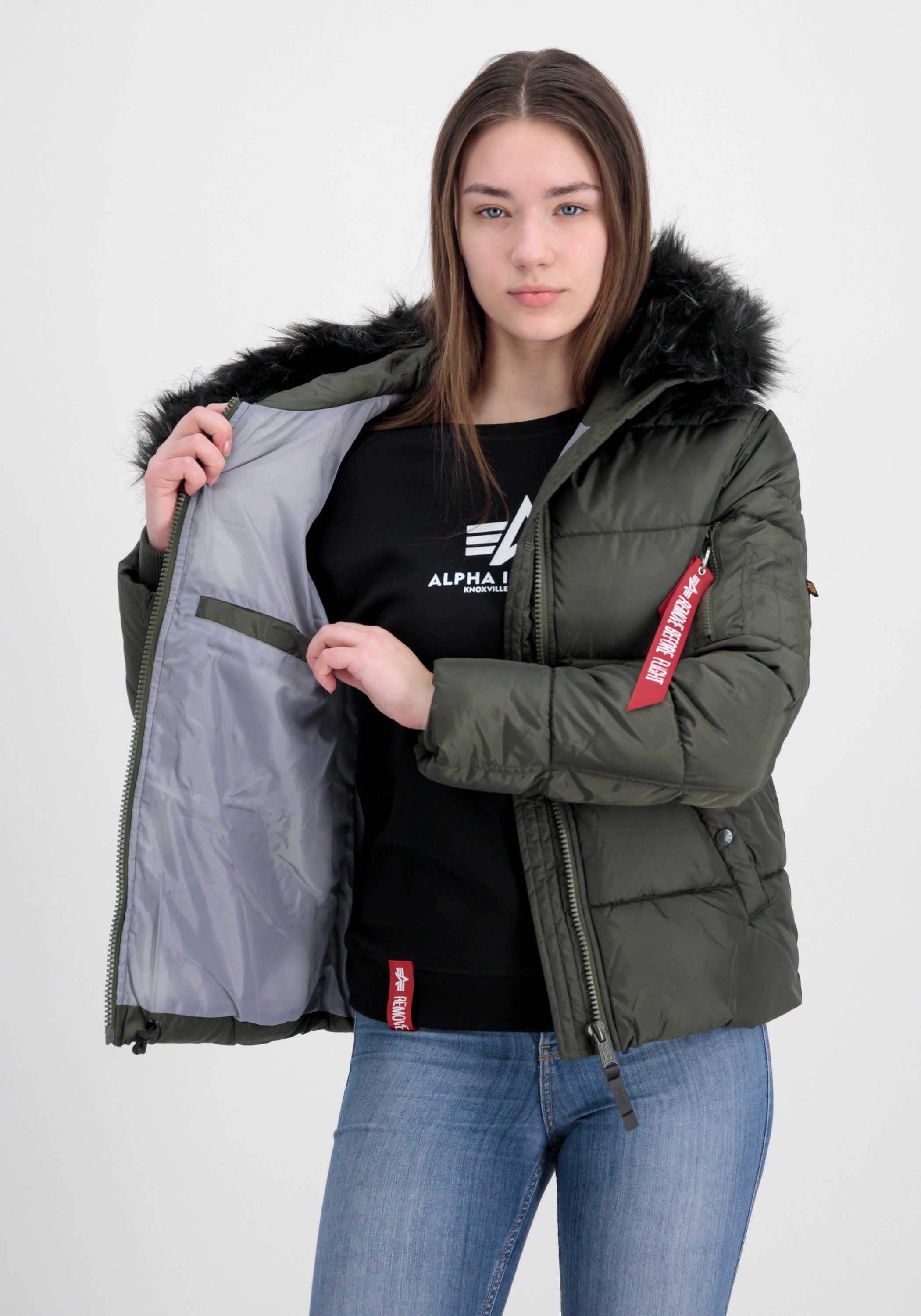 Alpha Industries Winterjacke "Hooded Puffer Alpha Women" günstig online kaufen