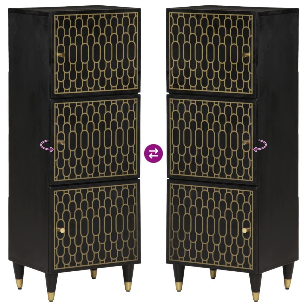 vidaXL Highboard Highboard 40x33x110 cm Massivholz (1 St)