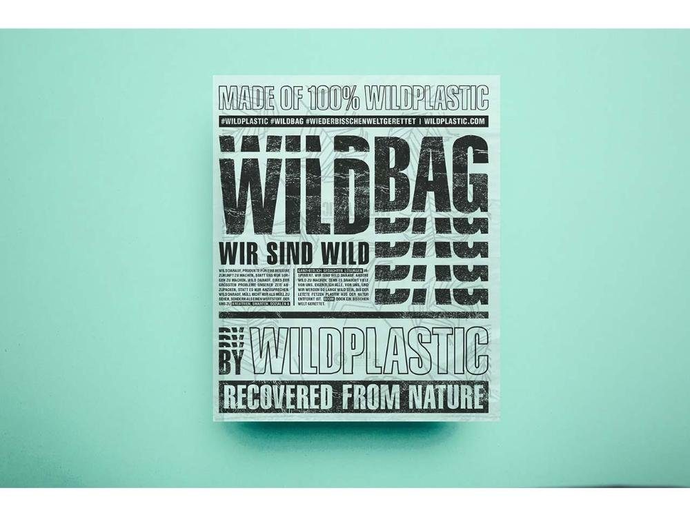 Wildplastic Müllbeutel l 25 aus Müllbeutel Recyclin 'Wildbag' WILDPLASTIC