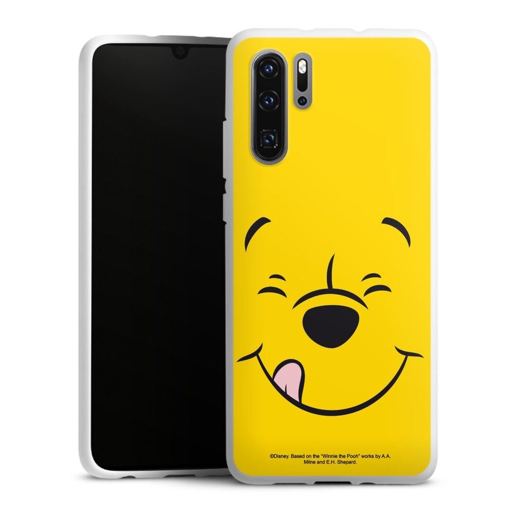 DeinDesign Handyhülle Winnie Puuh Offizielles Lizenzprodukt Disney Puuh Closeup, Huawei P30 Pro New Edition Silikon Hülle Bumper Case Handy Schutzhülle