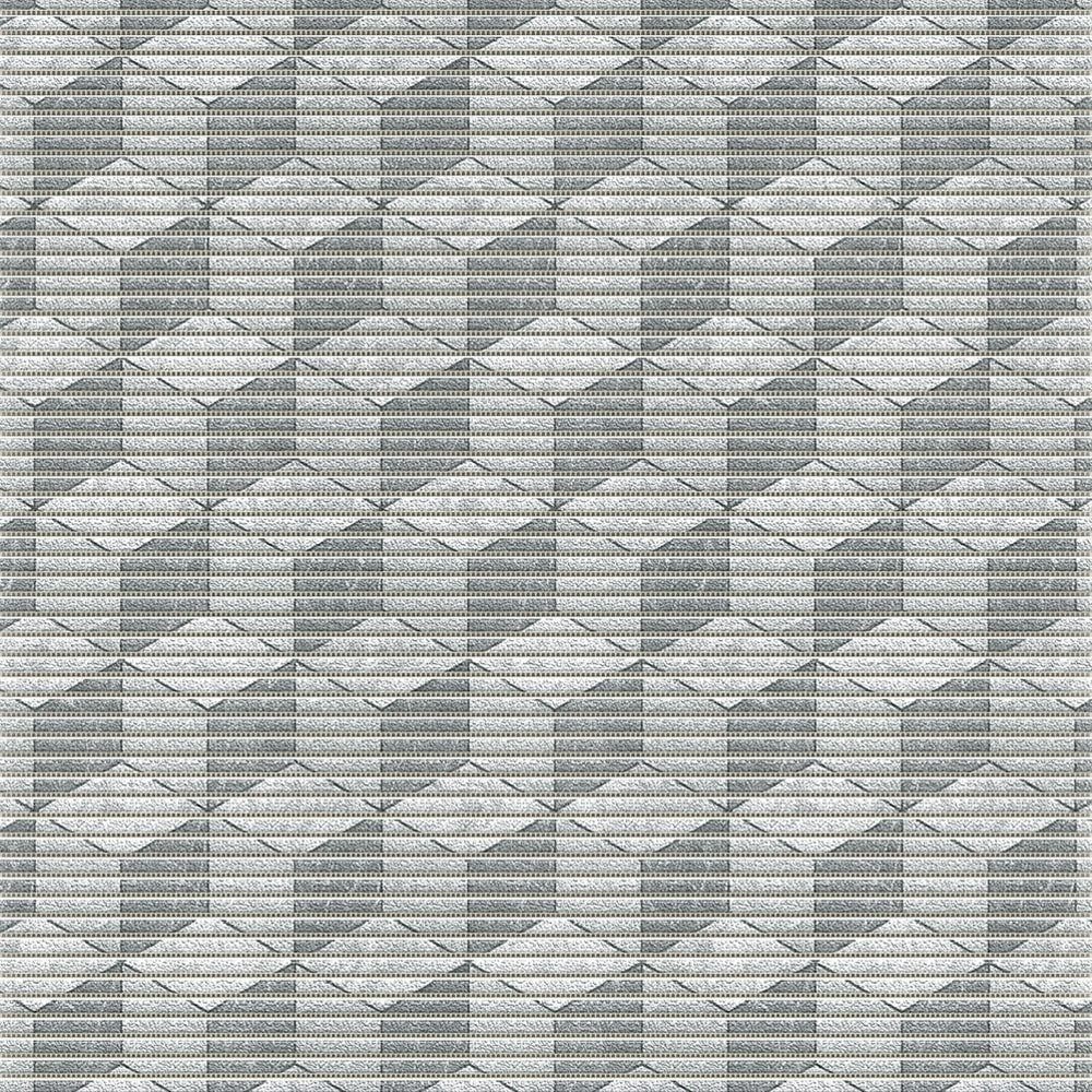 matches21 HOME & HOBBY Badematte Weichschaum Teppich-Läufer rutschfest Würfel grau 65 x 100 cm, Höhe 5.5 mm, Kunststoff, Wasserabweisende Antirutsch-Matte als Bad-Teppich Küchen-Läufer