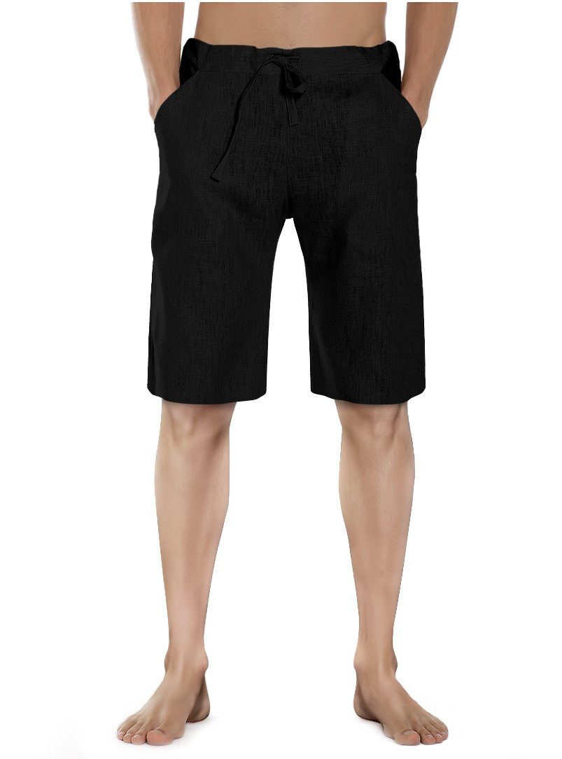 SCHAZAD Leinenhose Leinenshort schwarz