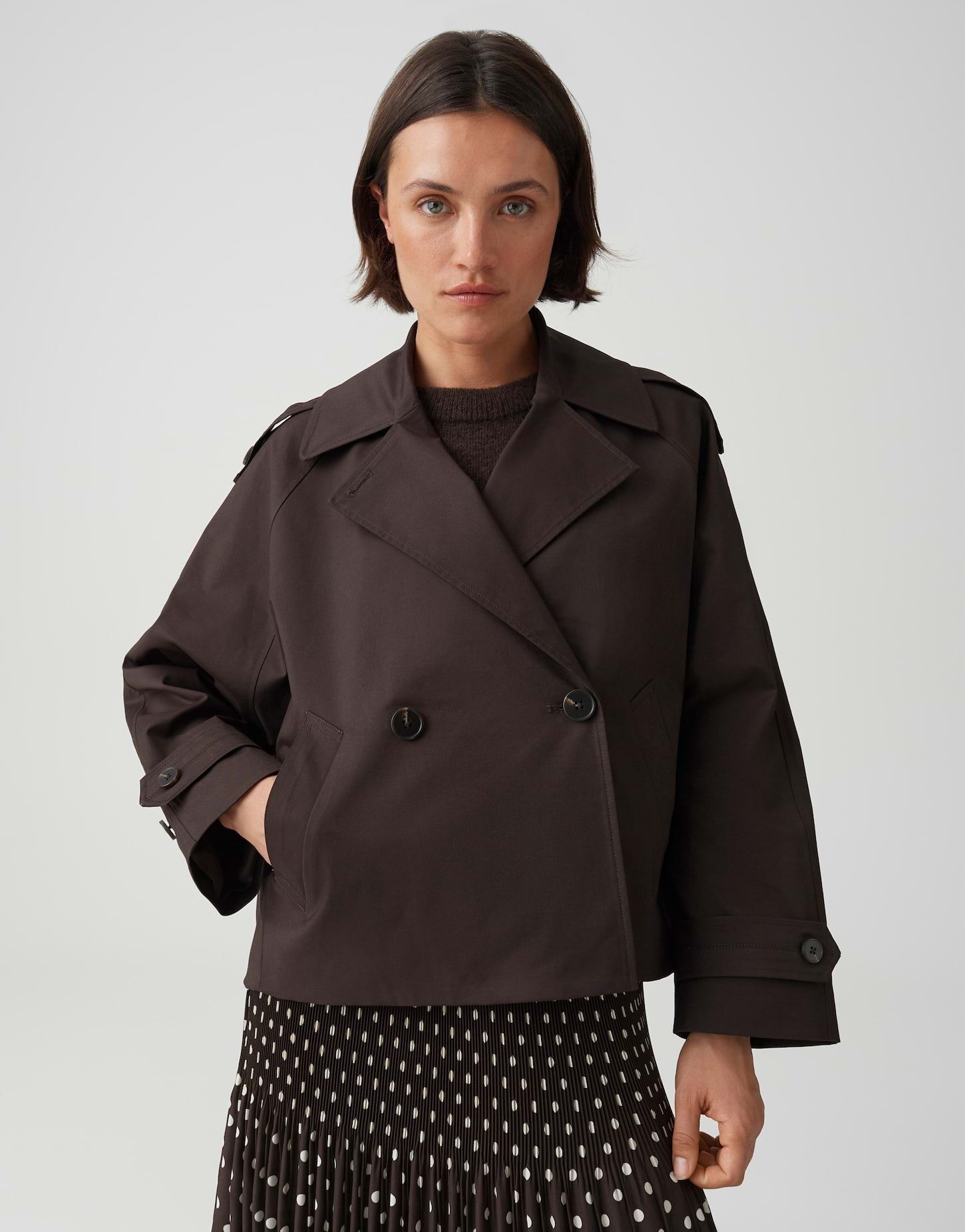 OPUS Trenchcoat Haweni Windklappe am Rücken