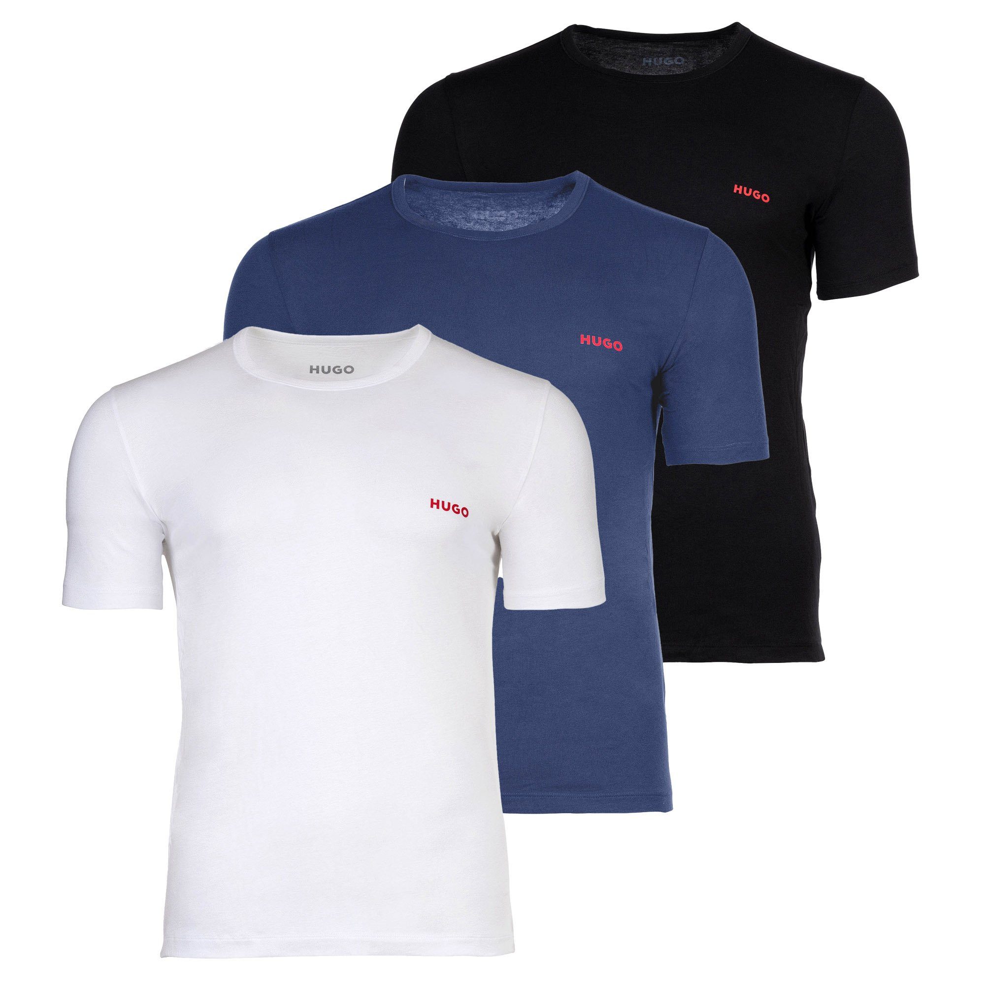 T-Shirt Herren T-Shirt 3er Pack Baumwolle