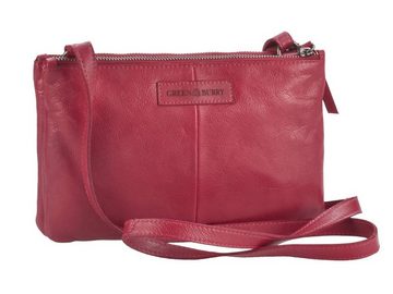 Greenburry Umhängetasche Soft Washed, Schultertasche 25x16cm mit 2 einzelnen Reißverschlussfächern