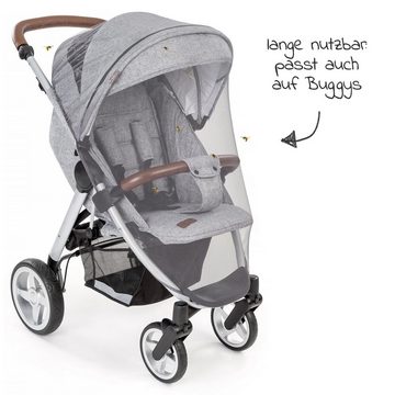 Zamboo Kinderwagenschirm 3-teiliges Sommer- & Schutzset, für Kinderwagen mit Sonnensegel / Sonnenschutz, Insektenschutz / Mosktionetz & Getränkehalter