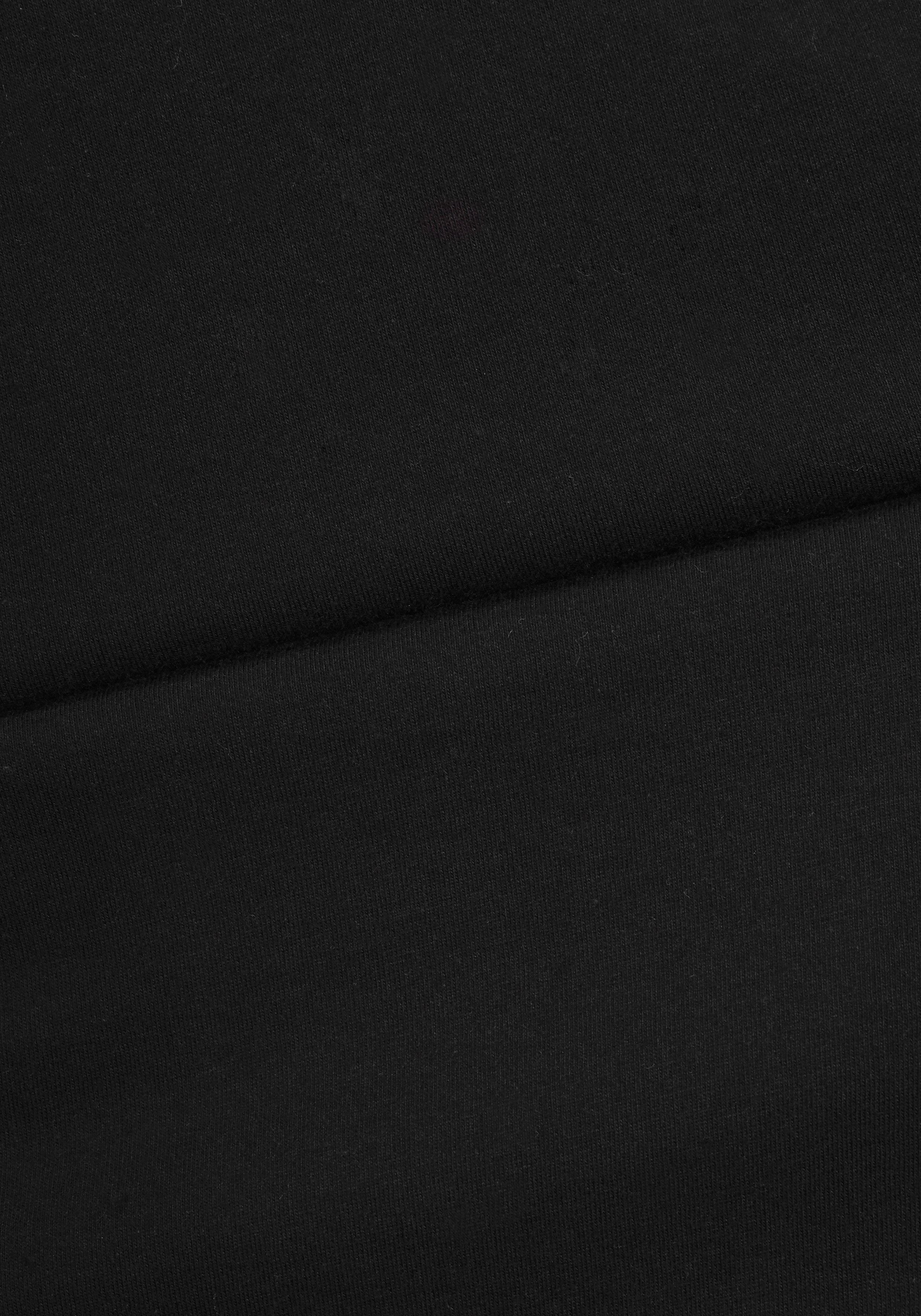 Hose gemusterte mit tlg., Stück) Eingrifftaschen schwarz-gemustert Pyjama 1 (2 Buffalo