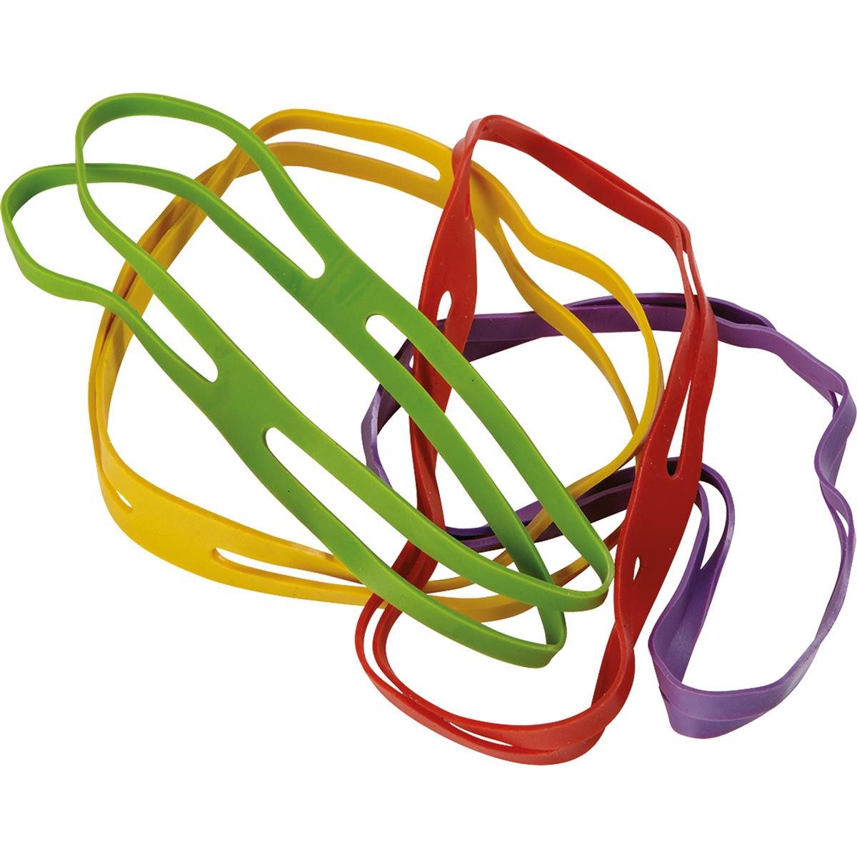 Albert & Co Gummiband ALCO Kreuzband 2768/1 150x11mm farbig sortiert 100g