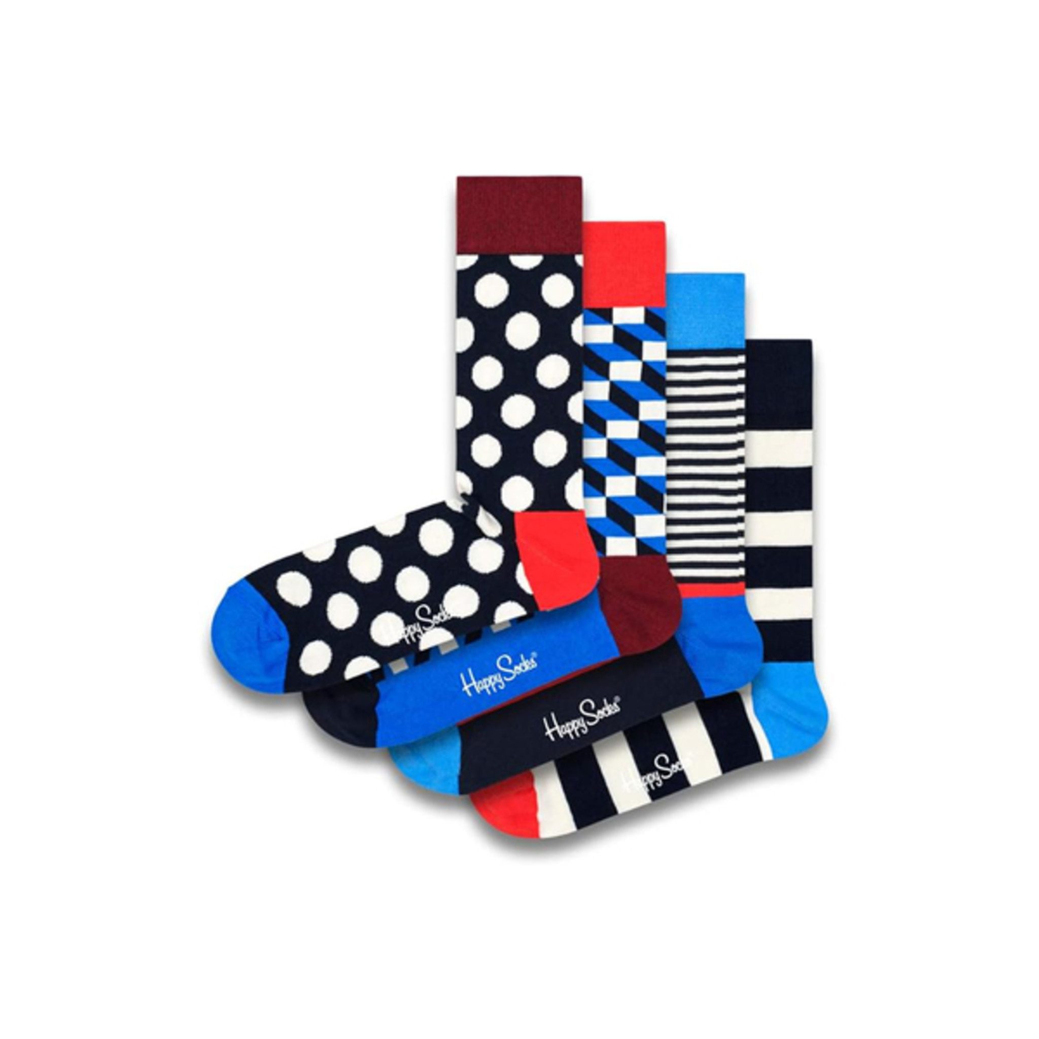 Happy Socks Basicsocken Happy Socks Geschenkbox Big Dot- 4 Paar Größe 36-40 günstig online kaufen
