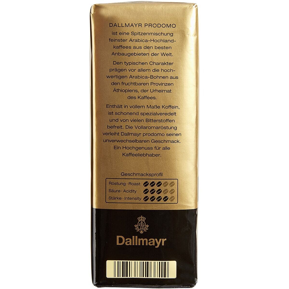 DALLMAYR Kaffee prodomo, 500 g, gemahlen