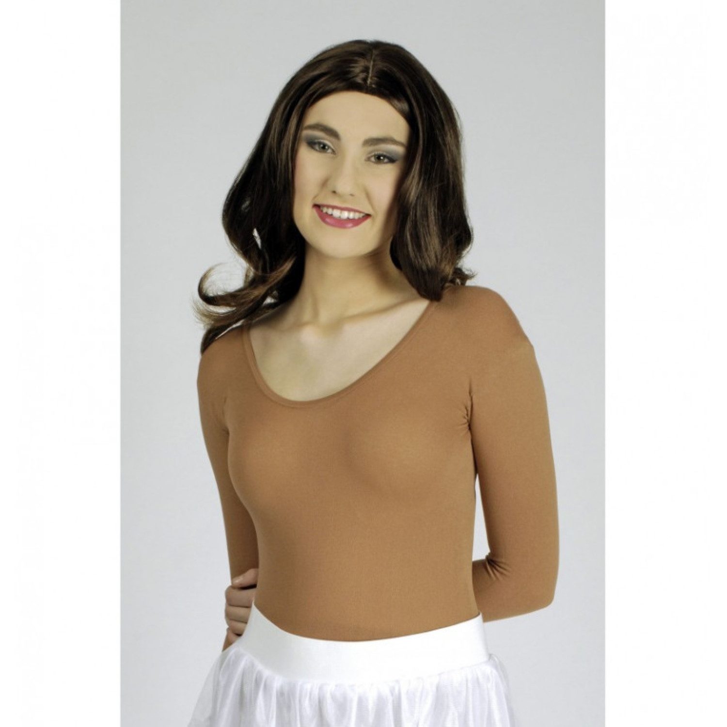 Kostüm Kinder Body Langarm, Natur Gr. 116-128