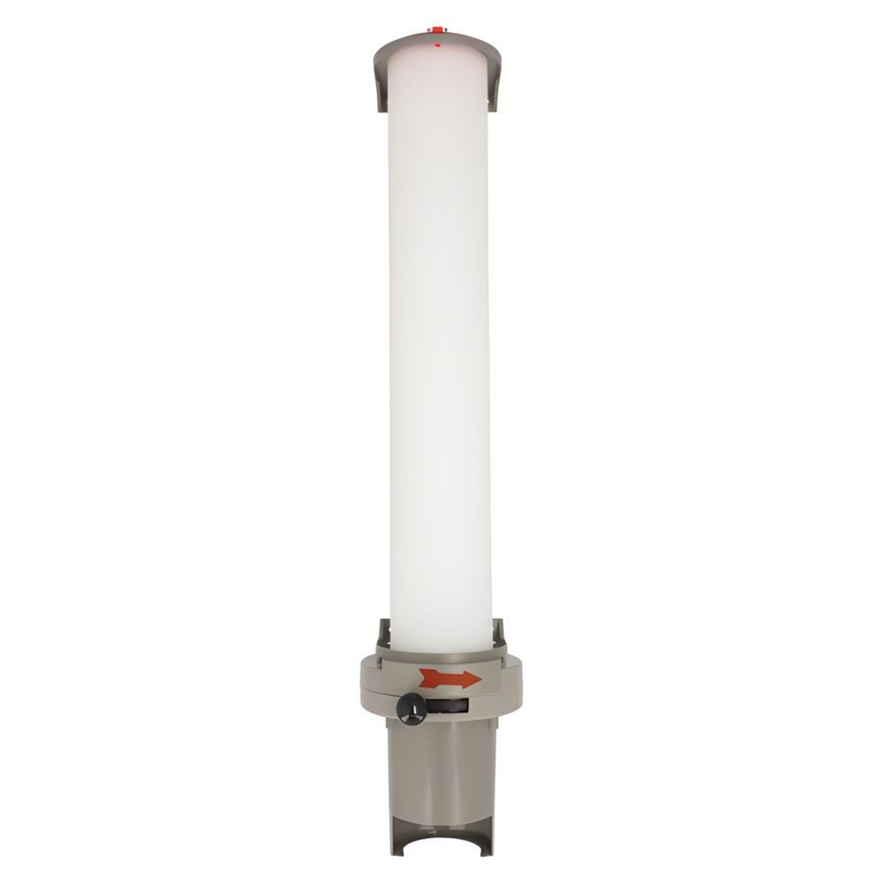 PAPSTAR Becherhalter Becherspender PS 67 x 13 x 15,5 cm grau 100 mit oberem Ø 7,03 cm