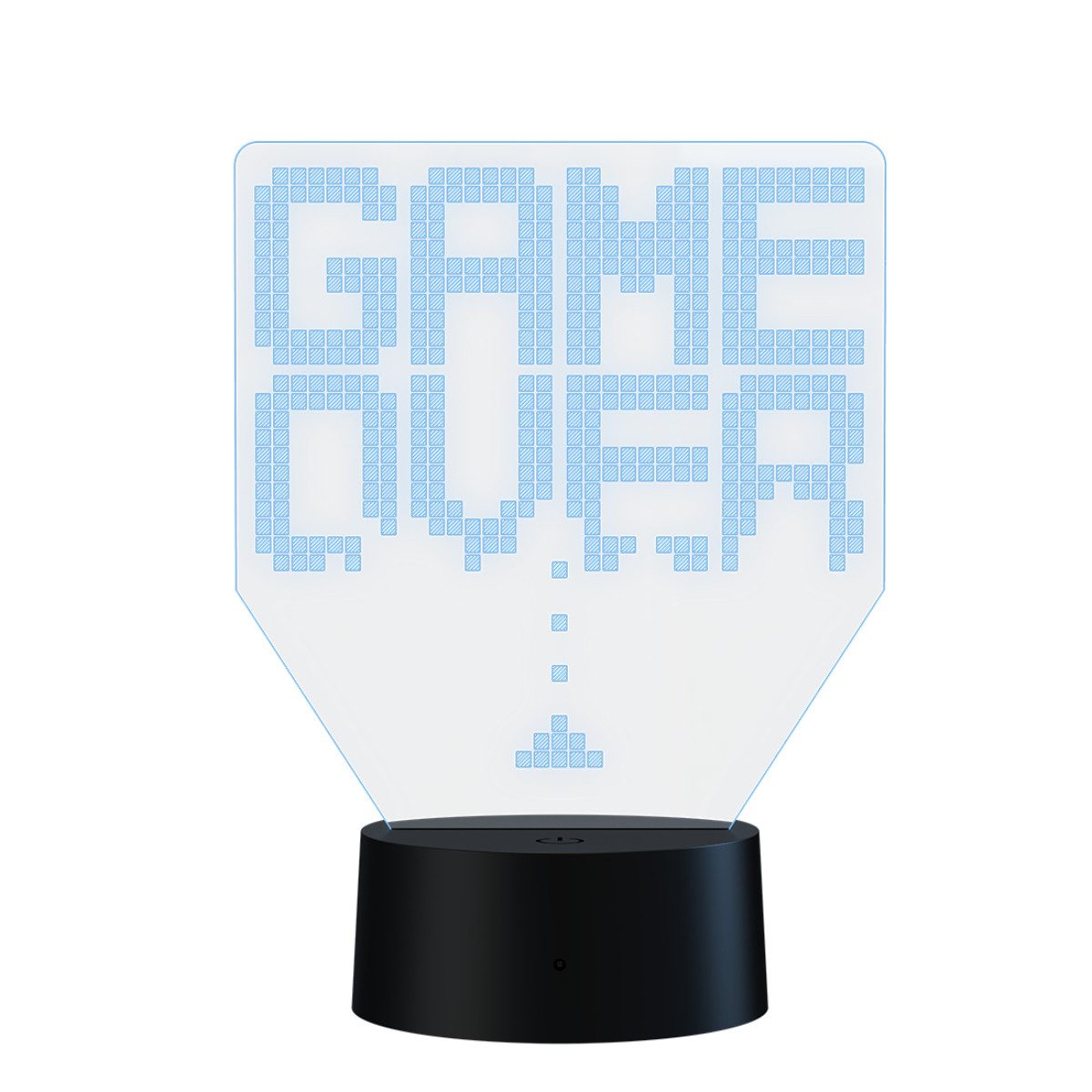 Qware Gaming LED Dekolicht 3D LED Lampe – RGB Tischlampe mit Farbwechsel und Fernbedienung
