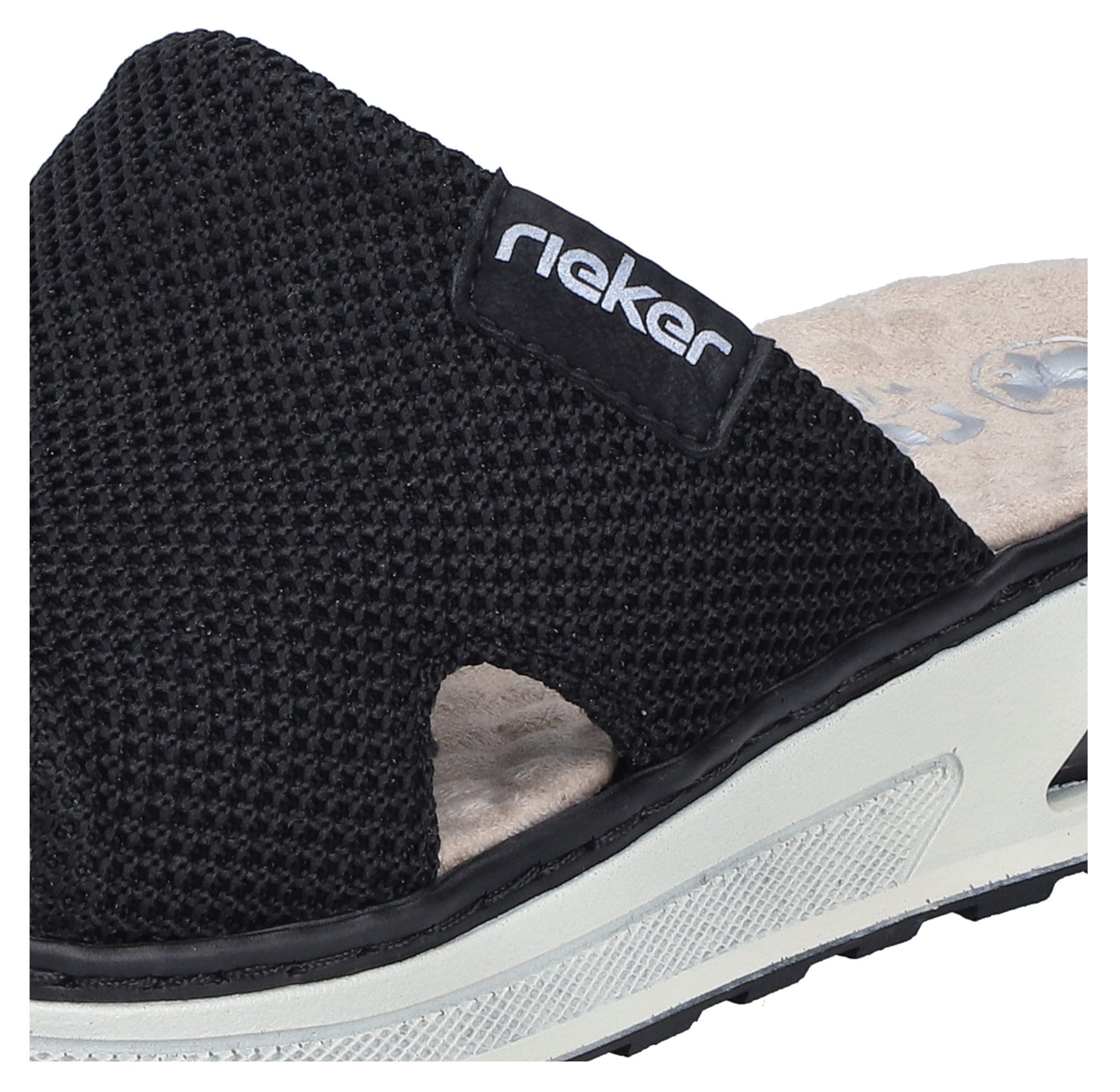 Rieker Pantolette Sommerschuh, Hausschuh, Schlappen, Keilabsatz, günstig online kaufen