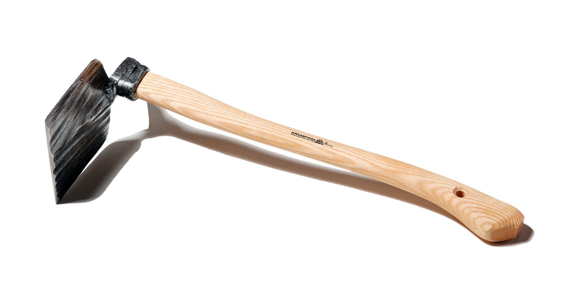 Krumpholz Gartenpflege-Set Krumpholz Handhacke, Regensburger Form, mit Eschen-Kuhfußstiel (48 cm)