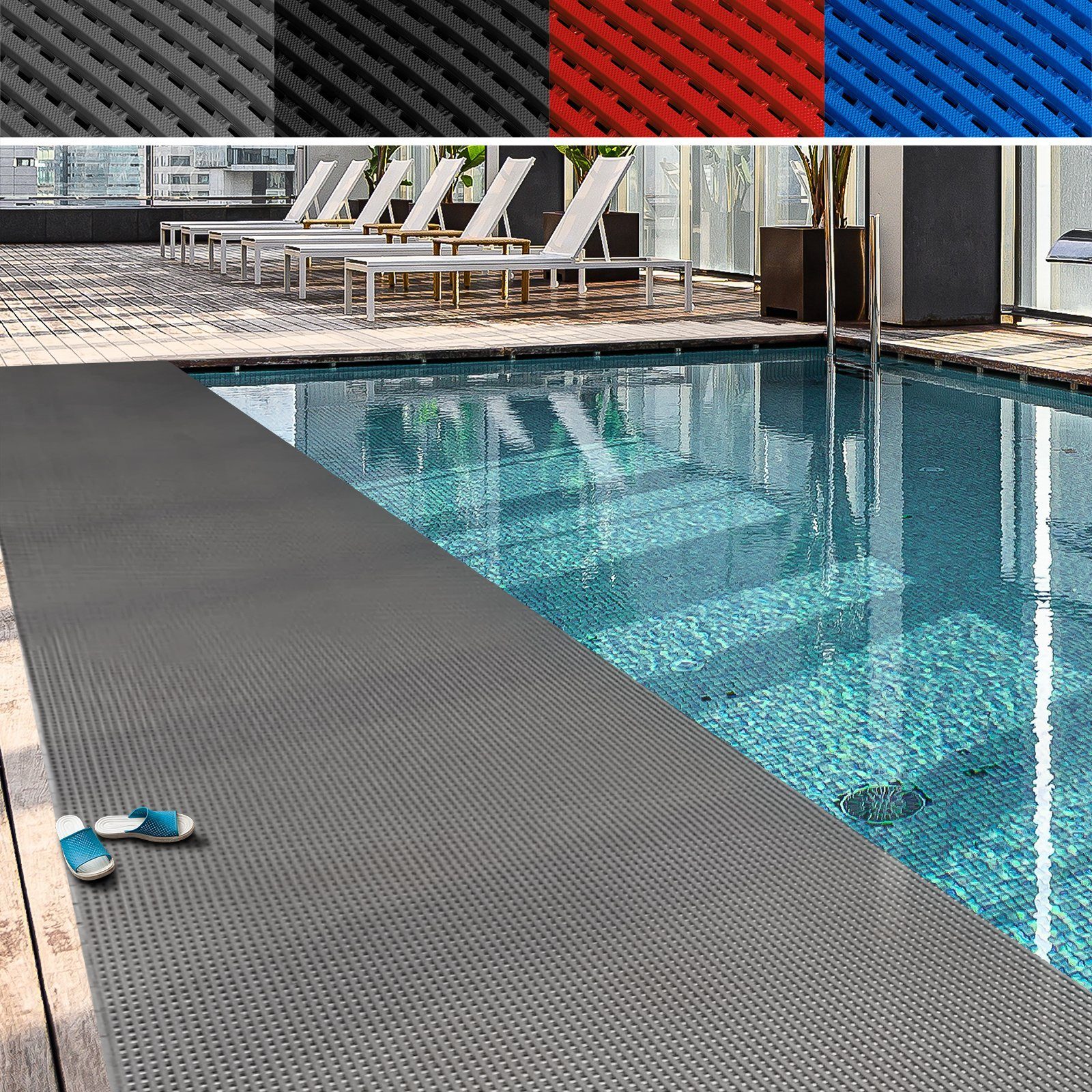 Karat Antirutschmatte Adria, verschiedene Farben & Größen, vielseitig einsetzbar, Für Nasszonen