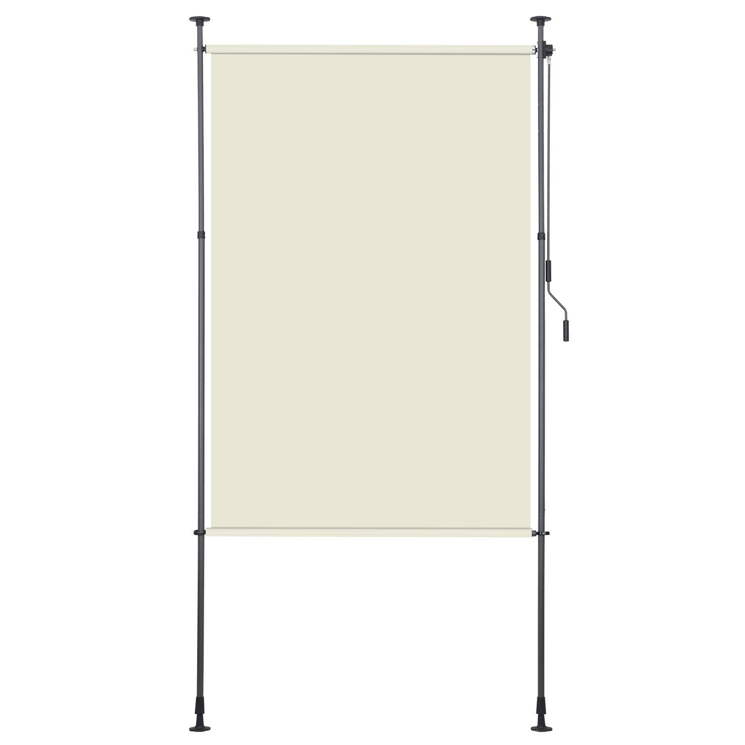 Clanmacy Senkrechtmarkise Klemmmarkise Ausziehbar BxH: 150x270cm günstig online kaufen
