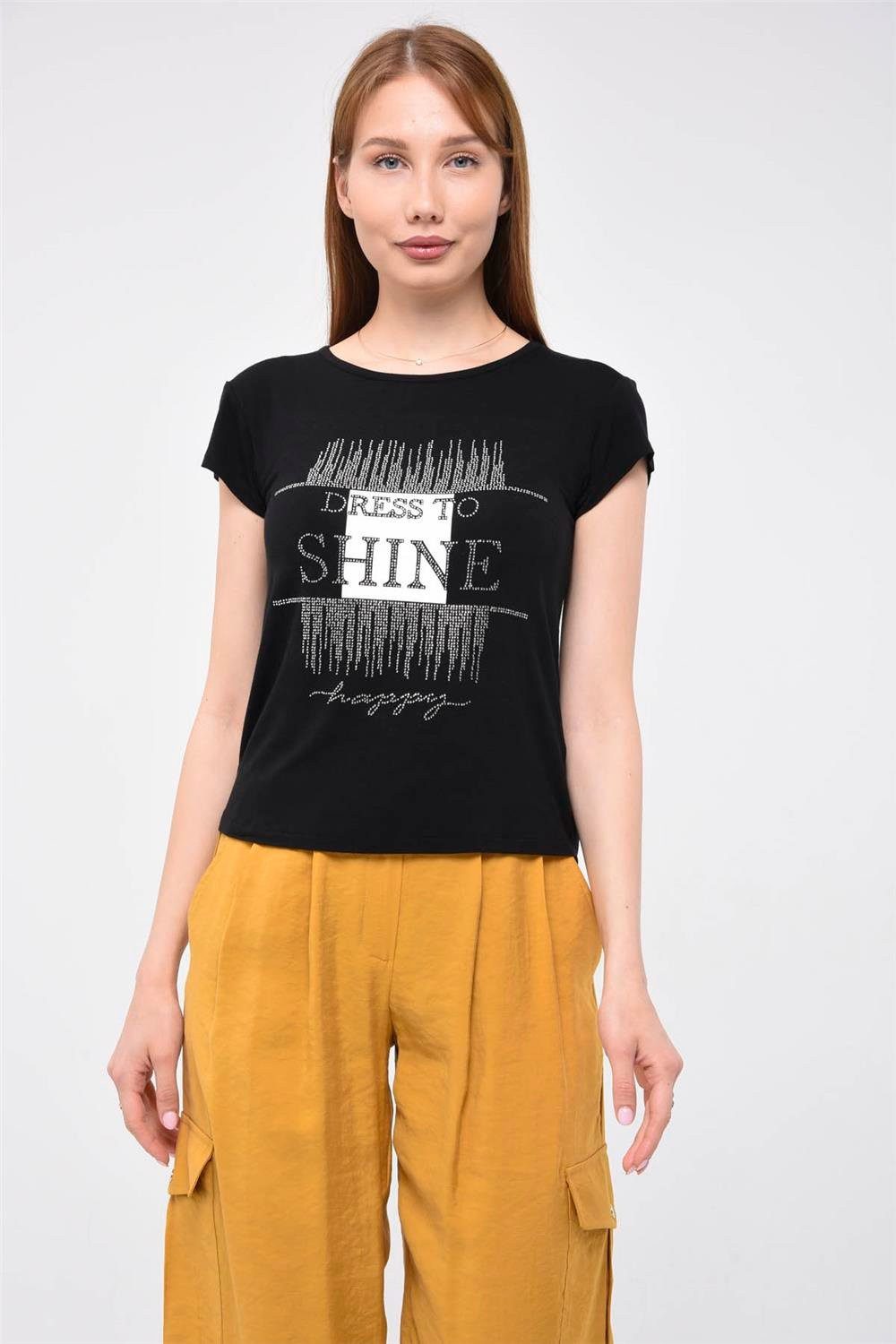 HomeStore T-Shirt Glanz Druck T-Shirt