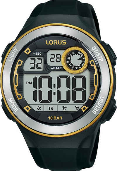 LORUS Digitaluhr R2379NX9, Armbanduhr, Quarzuhr, Herrenuhr