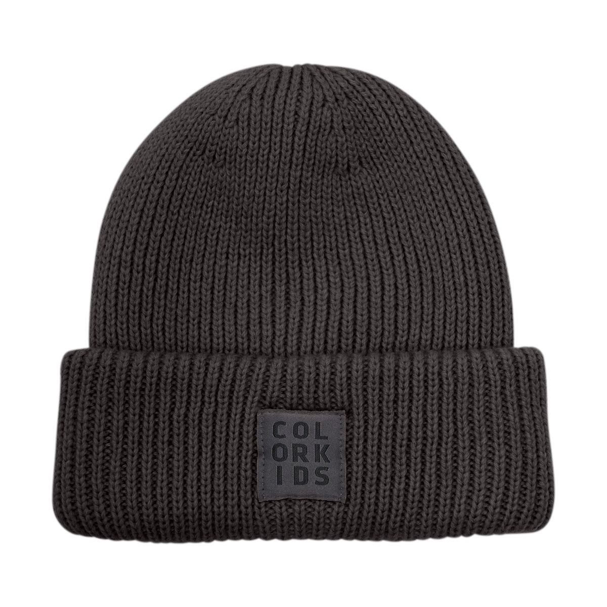 COLOR KIDS Beanie Beanie W. Wool 742458 Stilvolle, warme Beanie aus Wolle mit reflektierendem Logo für mehr