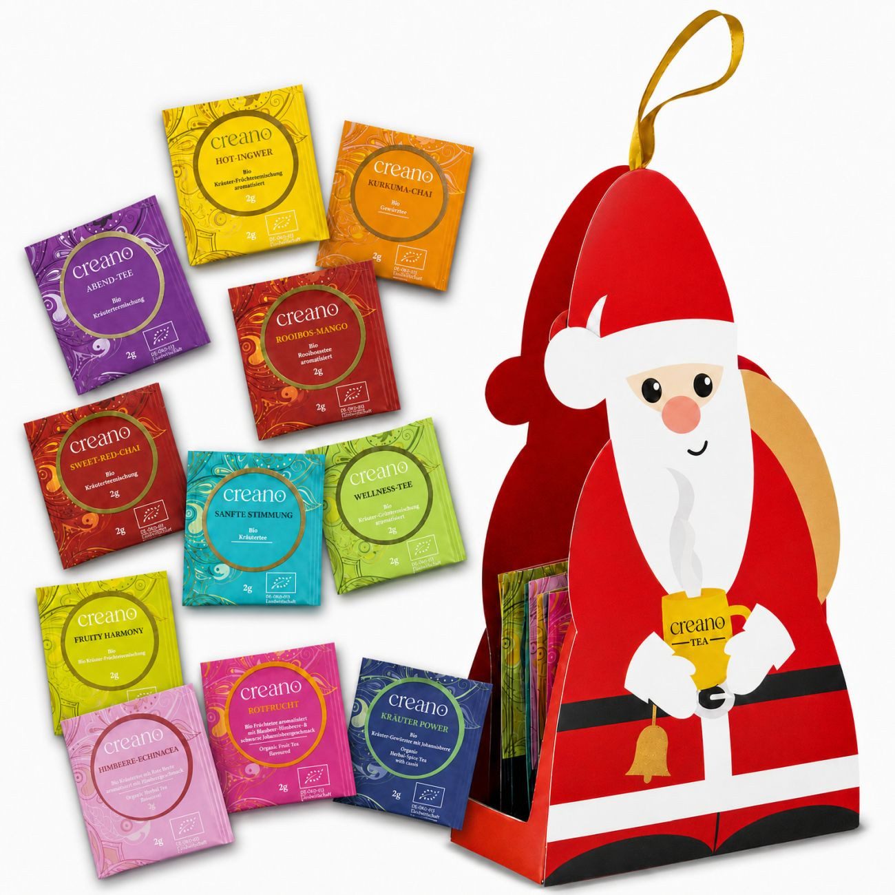 Creano Tee Creano Bio Kräutertee 12 Teebeutel Weihnachtsmann, 24g*, 1 x 12 St.