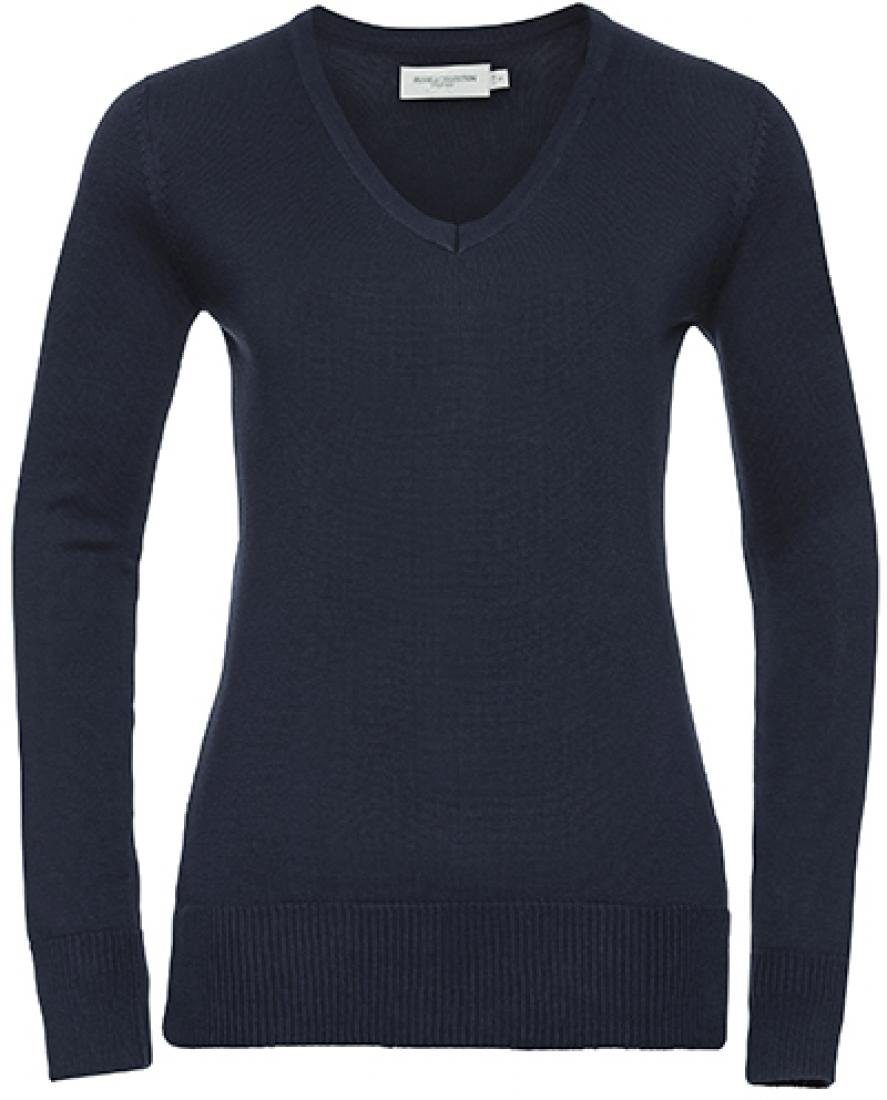 Russell Sweatshirt Ladies´ V-Neck Knitted Пуловеры