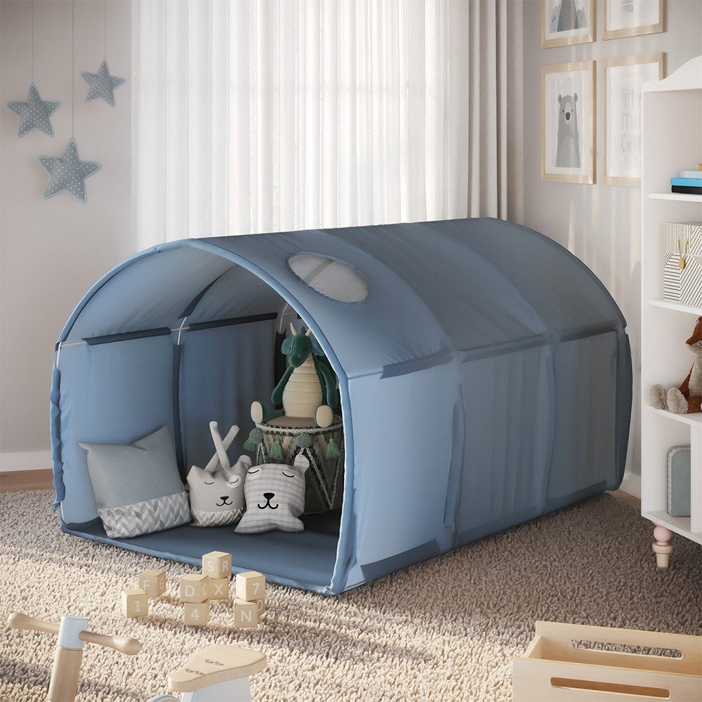 VitaliSpa® Spielzelt Kubby, Blau, 100 x 80 cm mit Fenster (1-tlg)