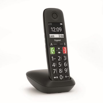 Gigaset E290A Festnetztelefon (Mobilteile: 1, große beleuchtete Einzel-Tasten am Mobilteil)