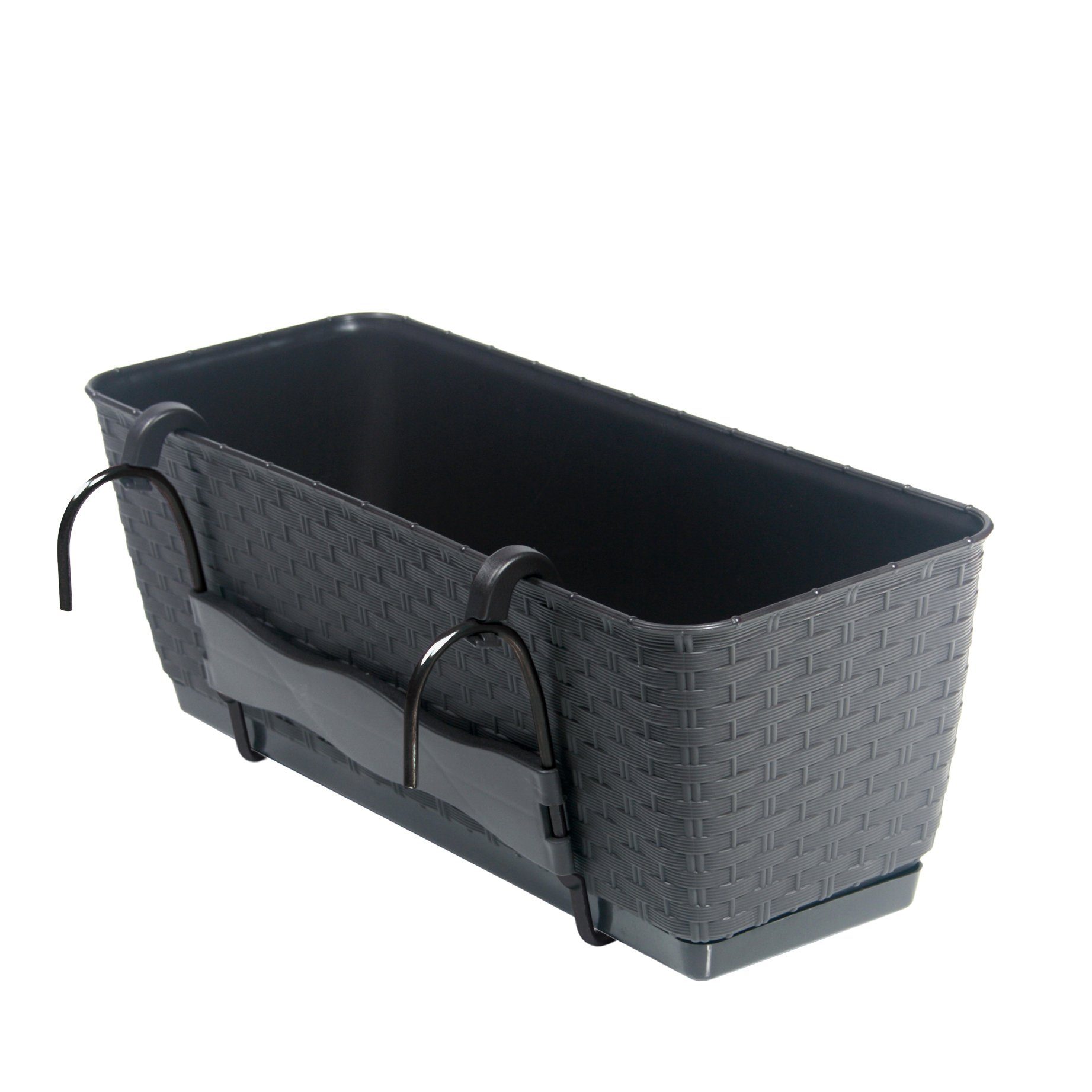 BigDean Blumenkasten Blumentopf Pflanzgefäß Pflanztopf ca. 49x16x17cm Bewässerungssystem (Set, 1 St., Pflanzkasten), Perfekt für Balkon, Terrasse, Garten, Wintergarten oder Fensterbank