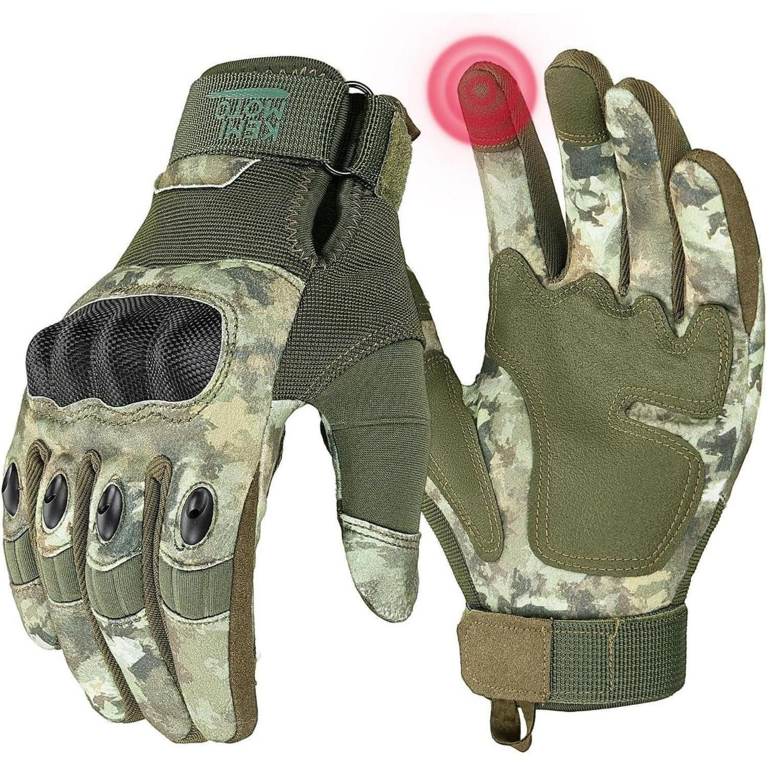 LuxusKollektion Arbeitshandschuhe Handschuhe Taktisch Arbeit Militär Vollfinger Kohlefaser XL Tarnfarbe