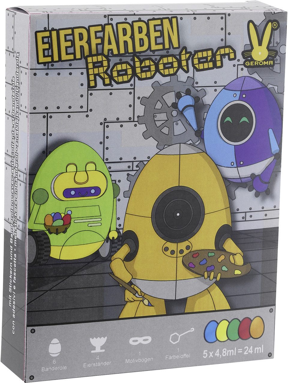 Rodermund Eierfarbe Eierfarben Roboter 5 Farben Tabletten zum