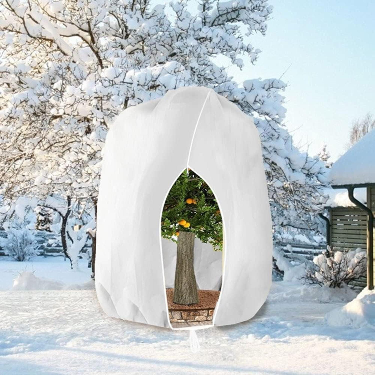 LuxusKollektion Winterschutzhaube Winterschutz Pflanzen 250x360cm Frostschutz Reißverschluss haube