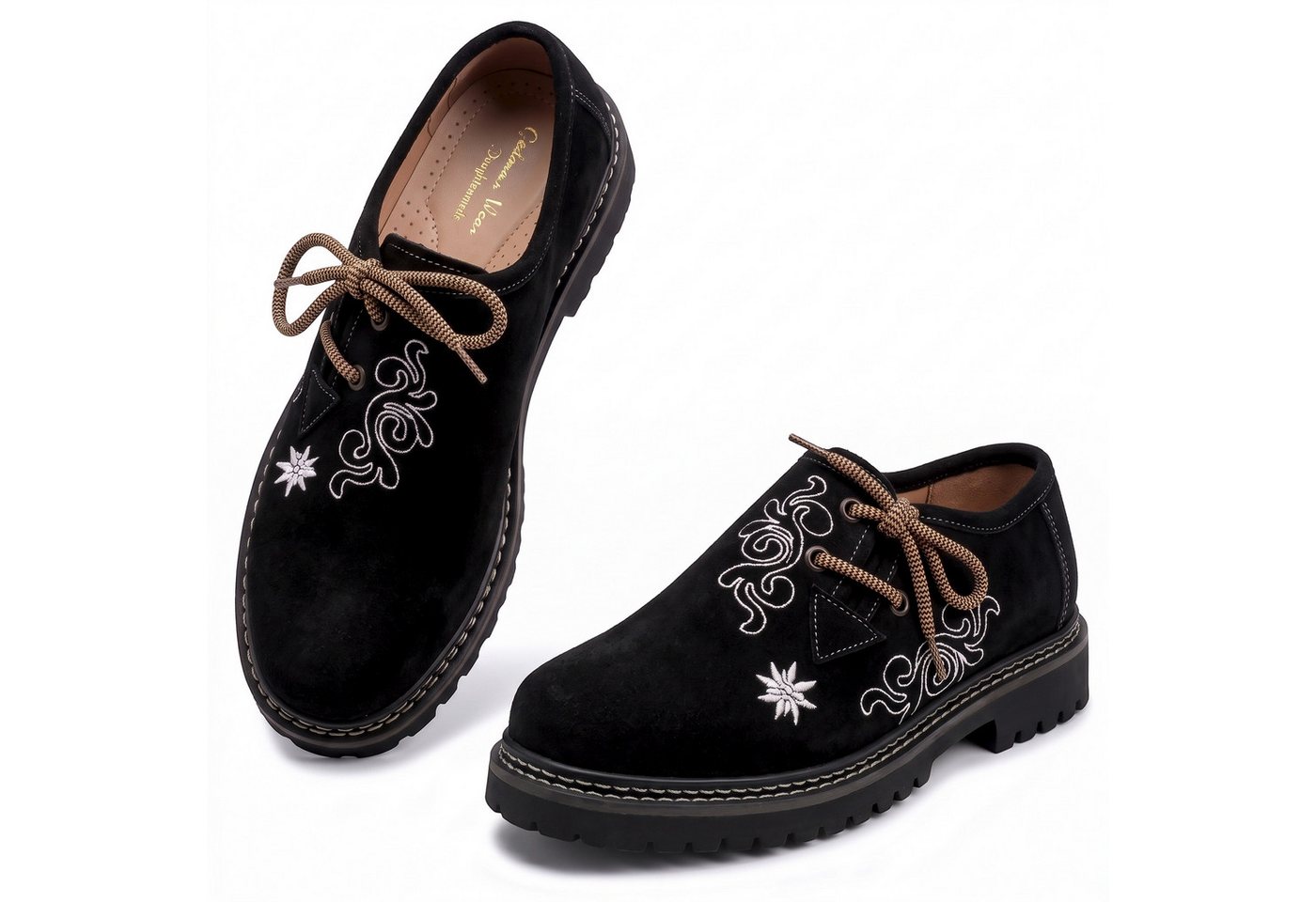 German Wear D-Haferl-1 Haferlschuh Damen Haferlschuhe Trachtenschuhe für Trachten lederhosen