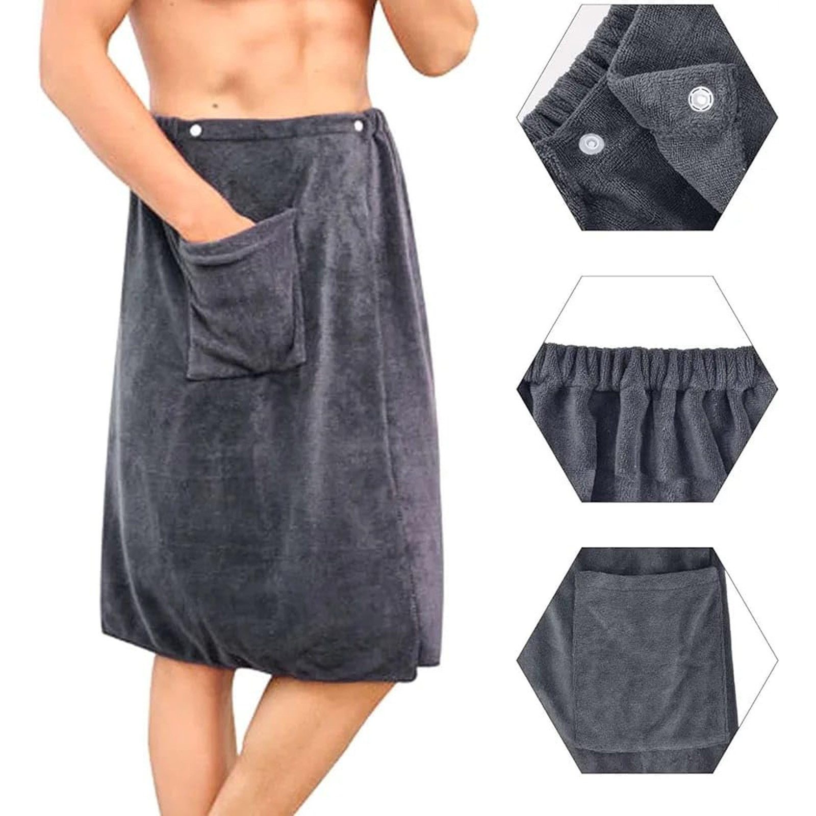 MODFU Saunatuch Herren Saunahandtuch Saunakilt Badetuch Duschtuch, (Saunabi günstig online kaufen