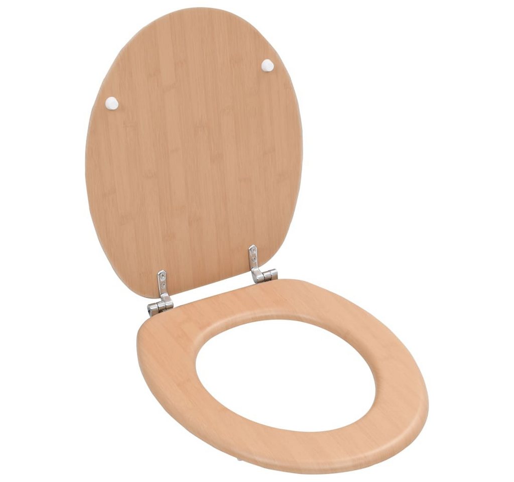 Thumbnail - vidaXL WC-Sitz, Toilettensitz mit Deckel MDF Bambus-Design