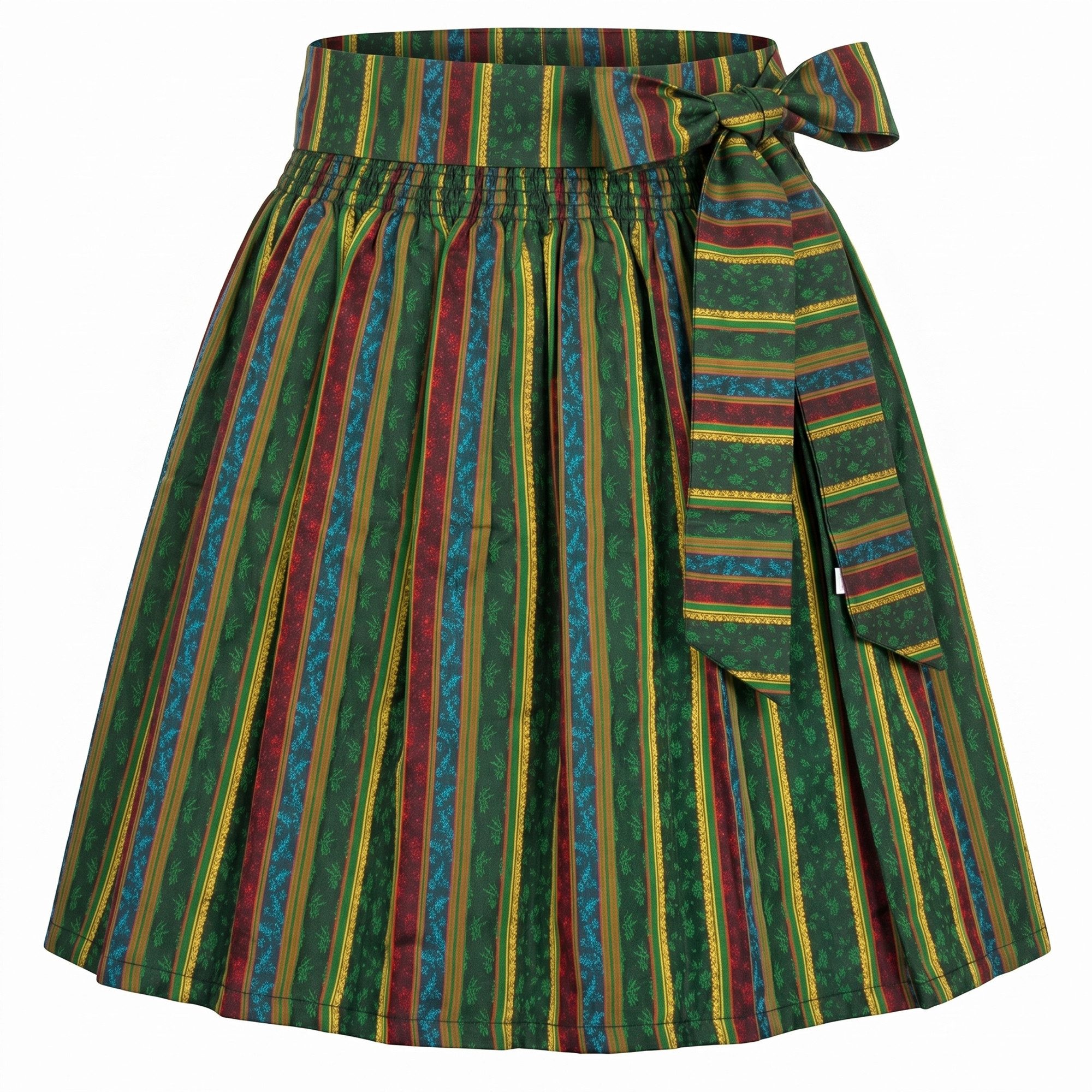 German Wear Dirndlschürze GW1611-1, Mini Dirndlschürze Trachtenschürze Blumenmuster
