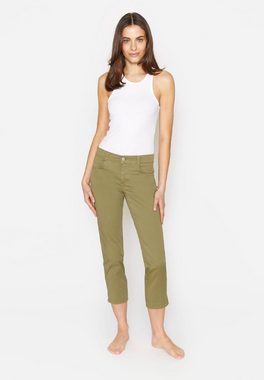 ANGELS 7/8-Jeans Hose Cici Crop Slit mit Schlitz mit Label-Applikationen